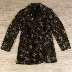 Cheetah Formula X Pea Coat Blazer Jacket